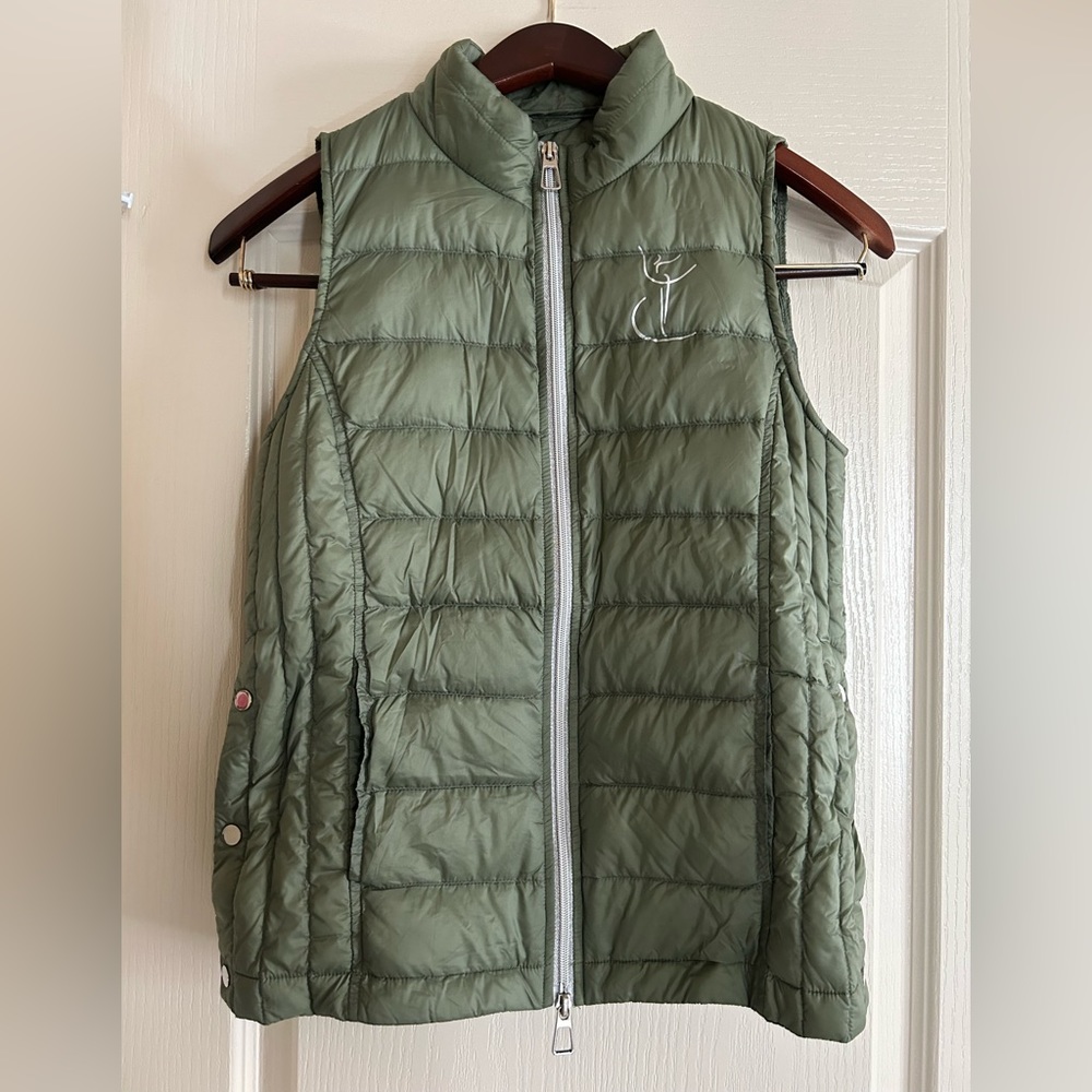 YAGP warm up dance puffer vest